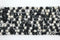 Black & White Jasper Gemstone Beads, 8mm, Round